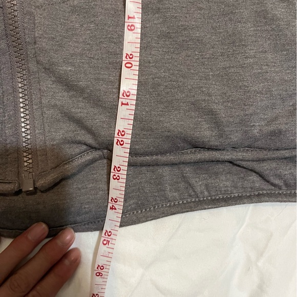 Three dots brand Gray Zip-Up Jacket - Picture 3 of 4